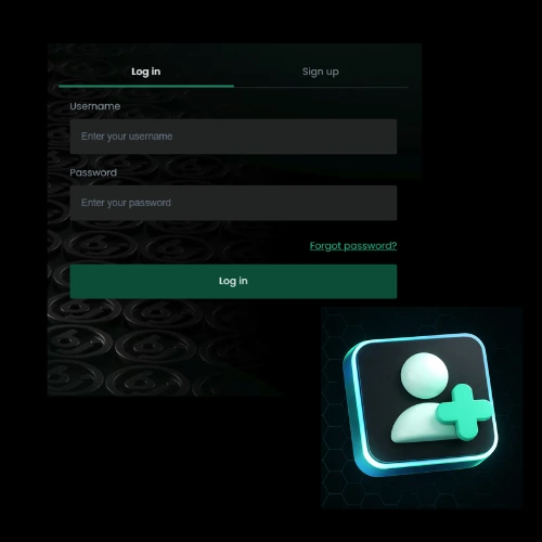 Baji login screen