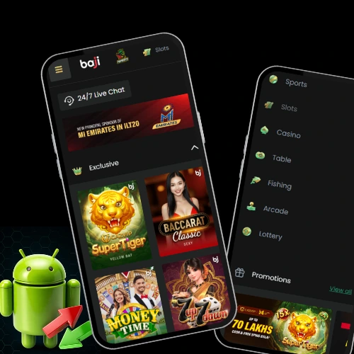 Baji Android app interface